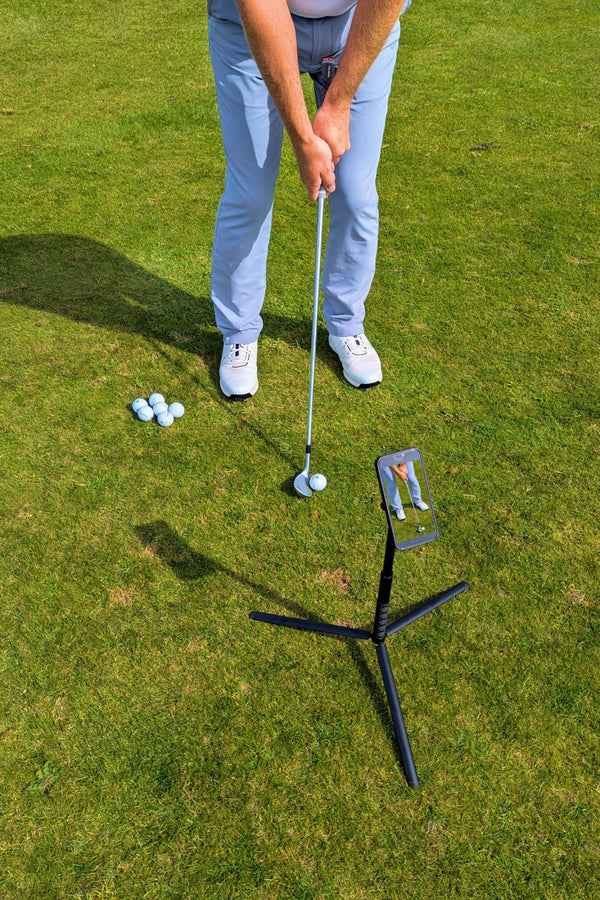 Tour Pro Golf Pod 3.0 Height Adjustable Golf Tripod Video Stand & Spike
