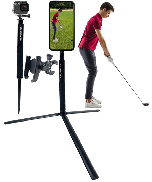 Tour Pro Golf Pod 3.0 Height Adjustable Golf Tripod Video Stand Set