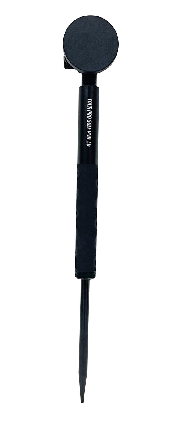Tour Pro Golf Pod 3.0 Height Adjustable Golf Tripod Video Stand & Spike