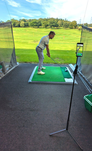 Tour Pro Golf Pod 3.0 Height Adjustable Golf Tripod Video Stand & Spike