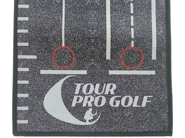 Tour Pro Golf Wooden Crystal Velvet Cool Grey Putting Mat